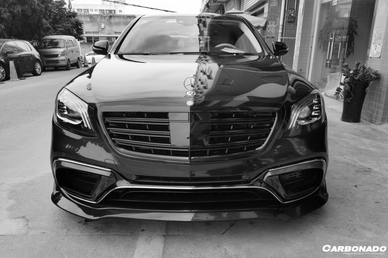 2017 - 2020 Mercedes Benz S63 W222 Sedan BRS Style Front Lip